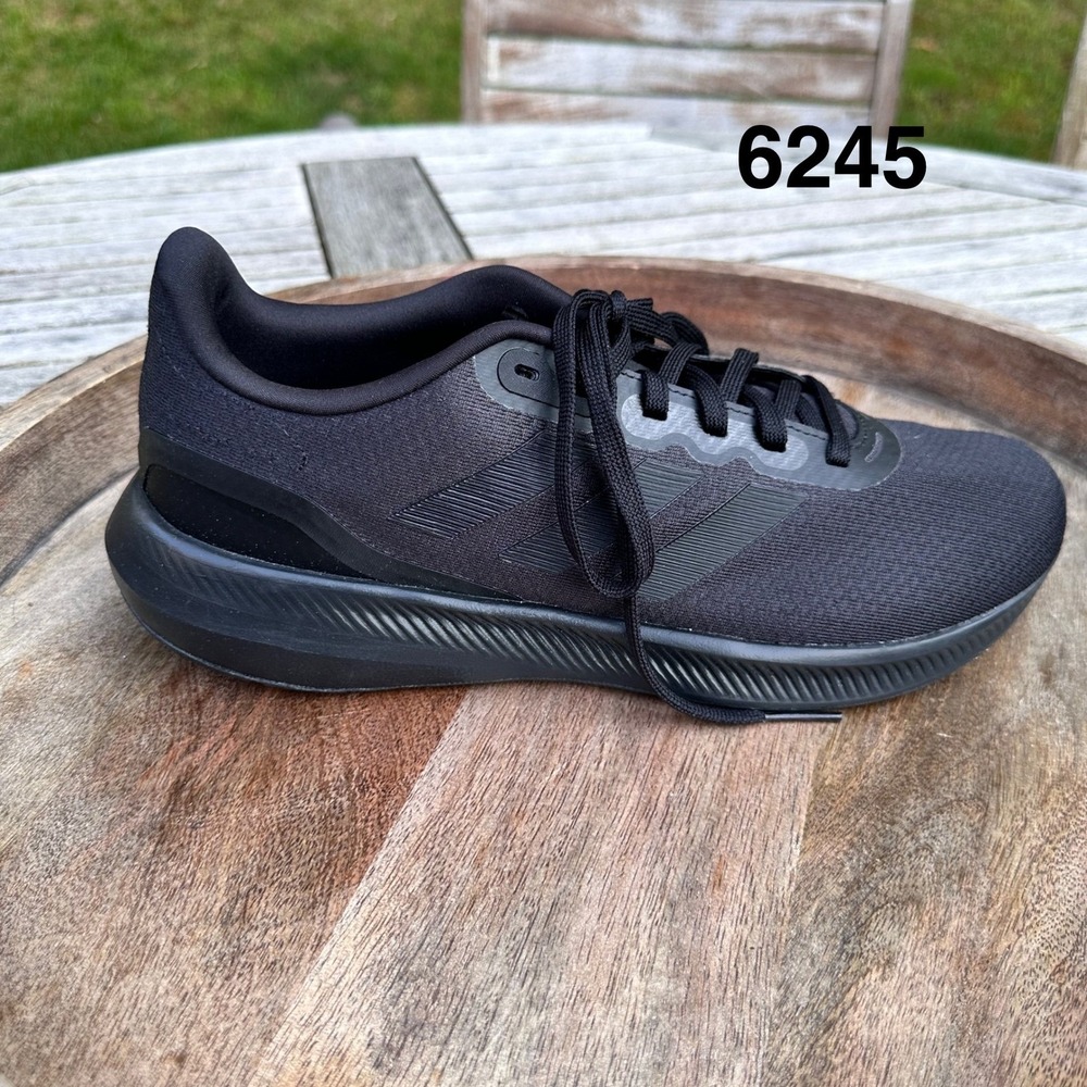 Adidas Runfalcon 3.0 Black Running Shoes Cloudfoam Mens Size 9 HP7544